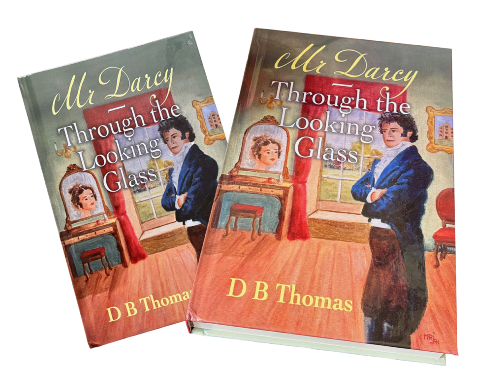 Two editions of "Through the Looking-Glass," showcasing different cover designs and illustrations.