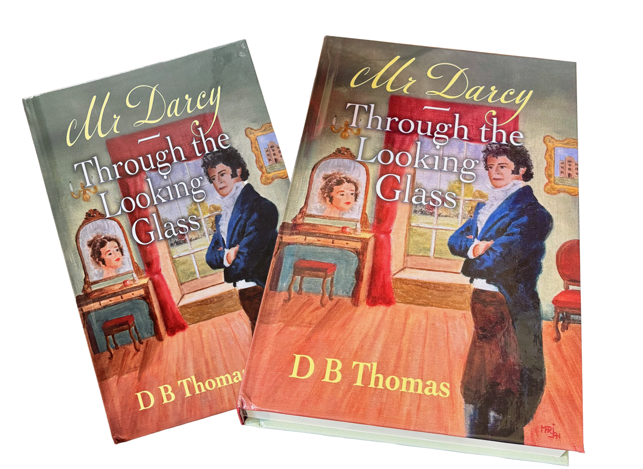 Two editions of "Through the Looking-Glass," showcasing different cover designs and illustrations.